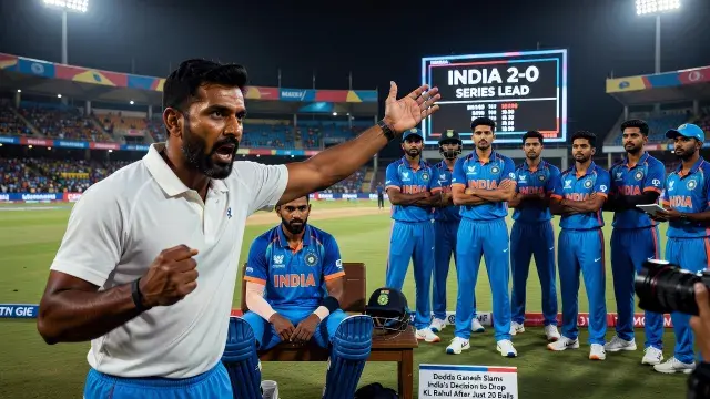 Dodda Ganesh Slams India's Decision to Drop KL Rahul After Just 20 Balls